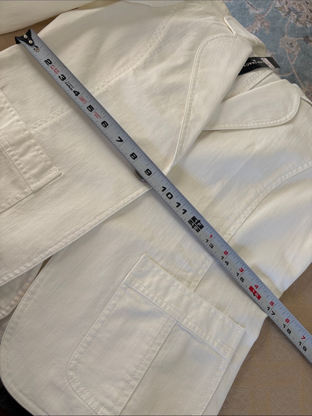 NWT Ellen Tracy white jacket/blazer. Size 8 - Picture 10 of 14